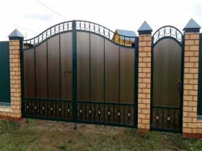 Кованые заборы с поликарбонатом 12 метров фото в Лысково