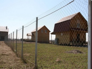 Забор из сетки рабицы в натяг с протяжкой арматуры 150 метров фото в Лысково