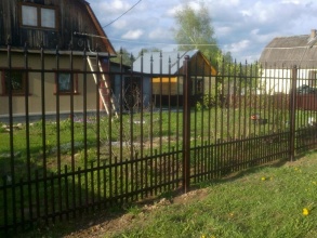 Сварные заборы с утрамбовкой щебнем 12 метров фото в Лысково